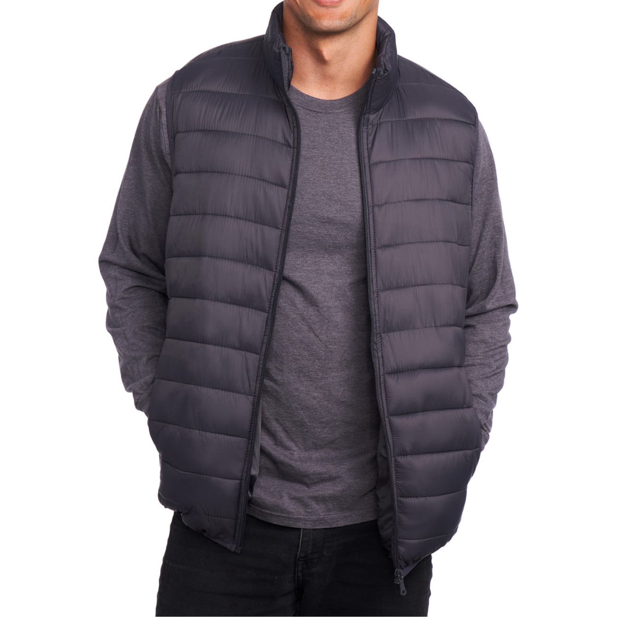 Alpine Swiss Mens Down Alternative Vest Jacket Lightweight Packable